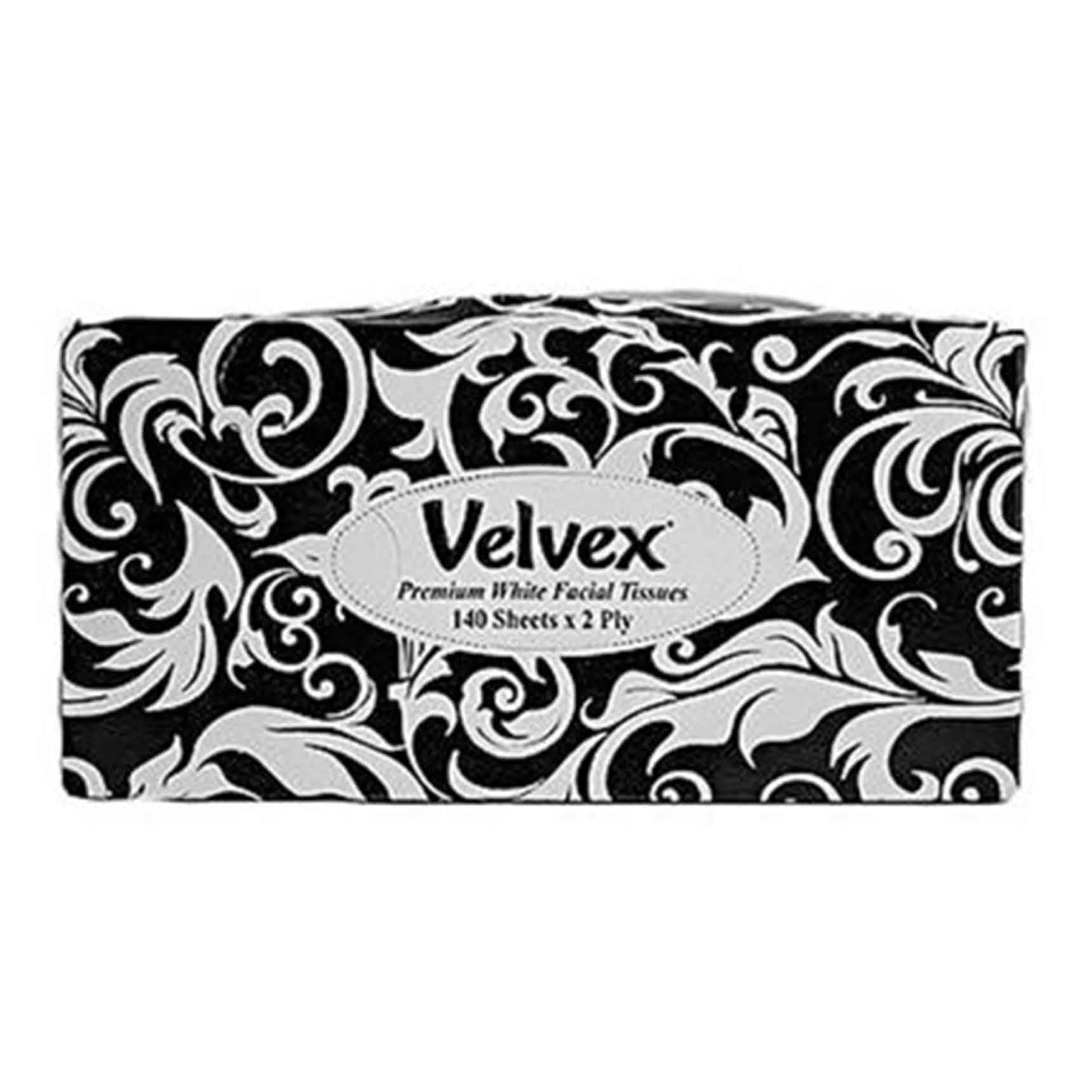 VELVEX PREMIUM FACIAL TISSUES BLACK 140S